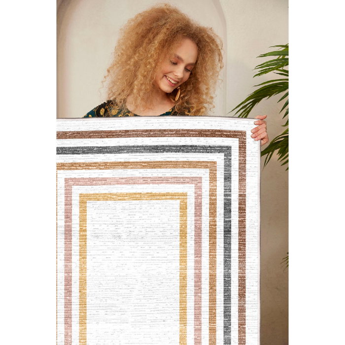Conceptum Alfombra de Algodón 120 x 180 cm Multicolor
